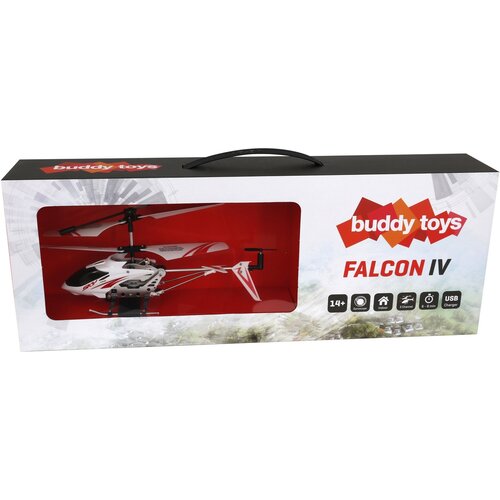 Buddy Toys BRH 319040 Vrtulník na dálkové ovládání Falcon IV, bílá