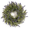 Sztuczny wieniec Lawenda 36 cm