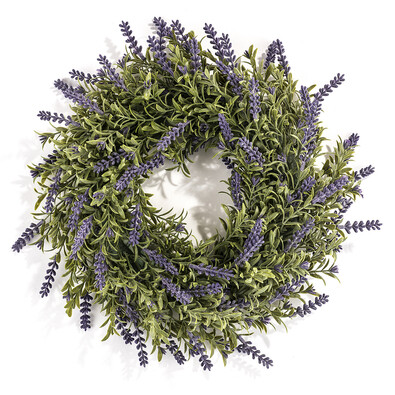 Sztuczny wieniec Lawenda 36 cm