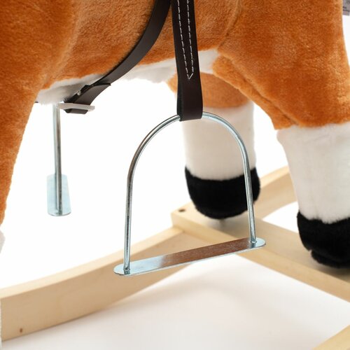 Cal balansoar cu melodie si esarfa Baby Mix Fulger, 72 x 55 cm