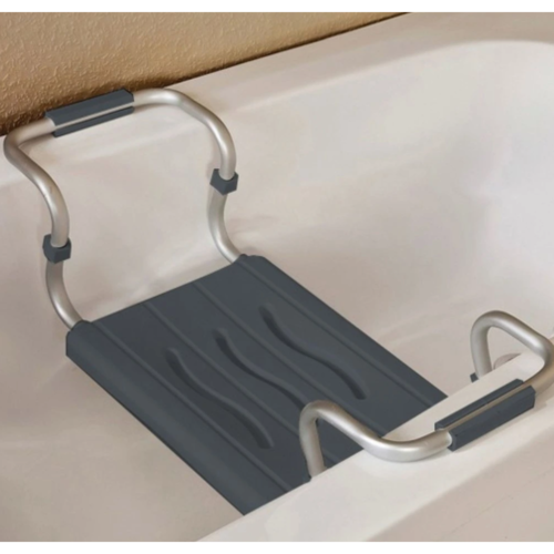 Spirella Verstellbarer Badewannensitz, grau, 50–65 cm