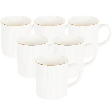 Altom Urban porcelánbögre szett, 320 ml, 6 db, fehér