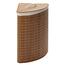 Narożny bambusowy kosz na pranie