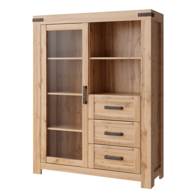 Comoda MORATIZ 1W3S, stejar wotan