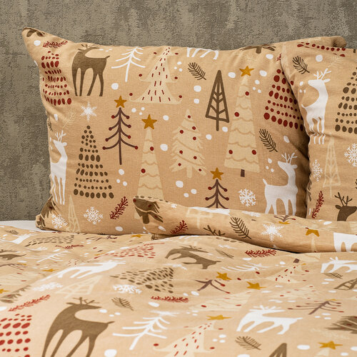 4Home Flanelno posteljno perilo Festive , 140 x220 cm, 70 x 90 cm