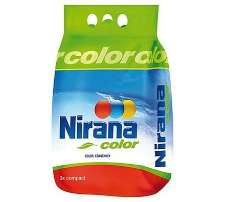 Prací prášok na farebnú bielizeň NIRANA COLOR 3 kg, viacfarebná