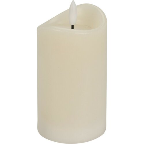 Świeca LED biały, 1x LED, 7 x 12,5 cm, 2x AAA