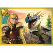 Trefl Puzzle Jak vycvičit draka, 4v154, 70 dílků