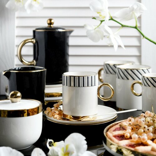 Altom Palazzo porcelán tejes kancsó 250 ml, fekete