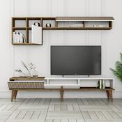 Televízna stena Milen Walnut and White