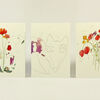 Set troch priania Liška & lúčne kvety, A6