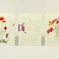 Komplet kartek z życzeniami Lis i kwiaty polne, A6