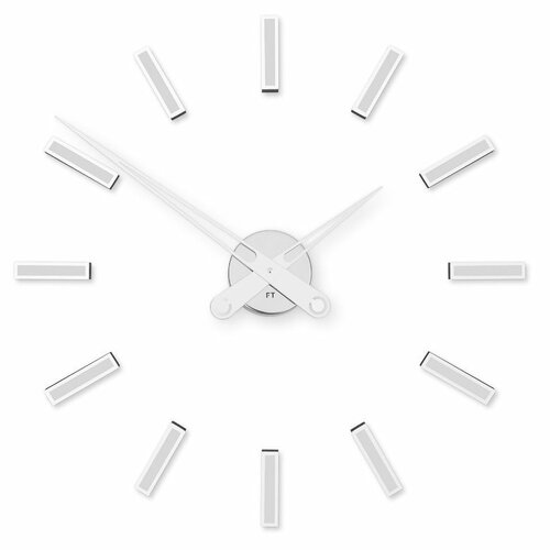 Future Time FT9600WH Modular white Designové samolepiace hodiny, pr. 60 cm
