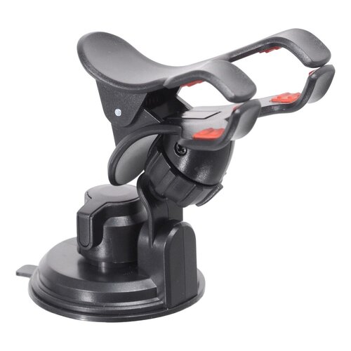 Suport pentru telefon / GPS pe ventuză Compas Double Clips, negru