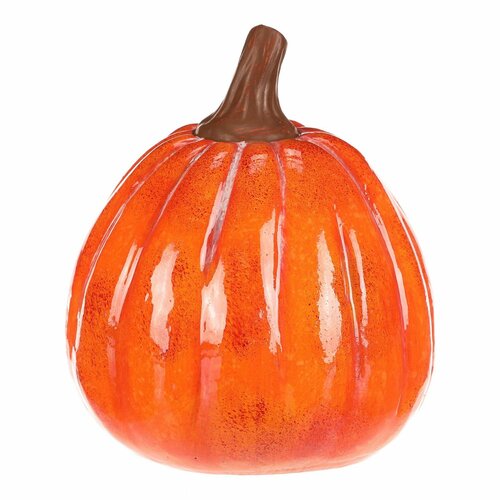Decorațiune LED de toamnă Dovleac cu față, 14 x 13x 16 cm, ceramică