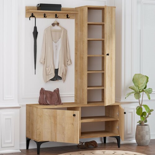 Zestaw do przedpokoju Lex Oak and Black