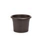 Plastia Selbstbewässernder Blumentopf Narza Durchmesser 35 cm, Schokolade