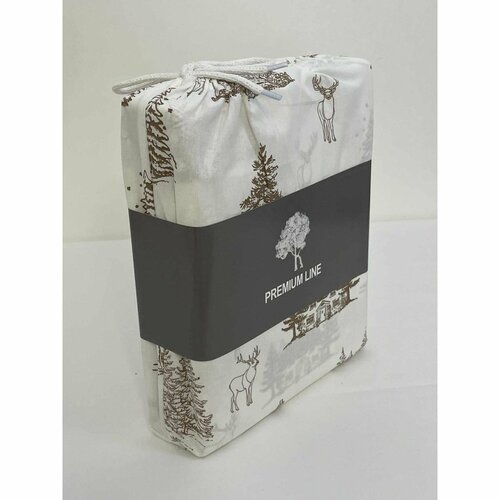 Božična bombažna posteljnina Zimska pokrajina , 140 x 200 cm, 70 x 90 cm