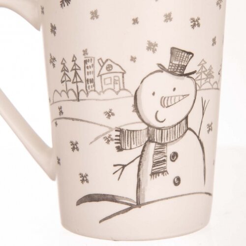 Orion Božični porcelánni hrnček Sneguljak, 470 ml