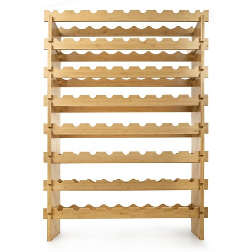 Raftier de vin din bambus G21, 72 sticle