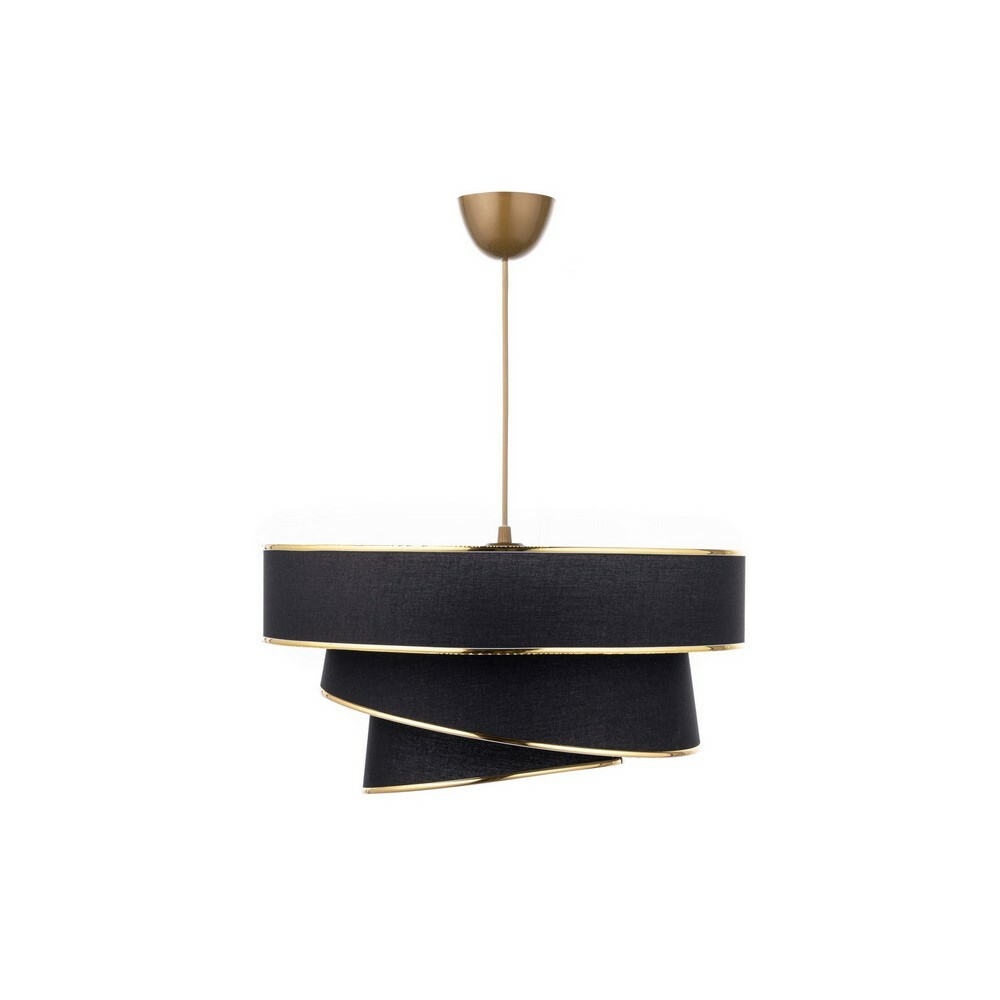 Závěsný lustr Couper - Black, Gold