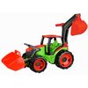 Lena Velký traktor se lžící a bagremzeleno-červený, 65 cm