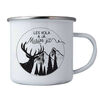 Bohemia Gifts Emaille-Tasse - Der Wald ruft, 350 ml