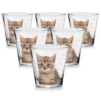 Cerve Sklenice Cat 250 ml, 6 ks Cerve Sklenice Cat 250 ml, 6 ks