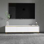 Imaj White and Gold TV-asztal
