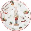 Komplet 2 porcelanskih desertnih krožnikov Nutcracker 19 cm