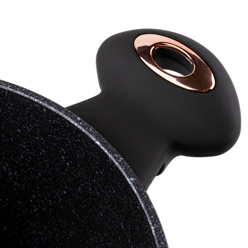 Florina Garnek niski z pokrywą Rose, 24 cm,