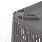 Coș de plastic stivuibil Orion NESTA, 38 x 33 x12,7 cm, gri