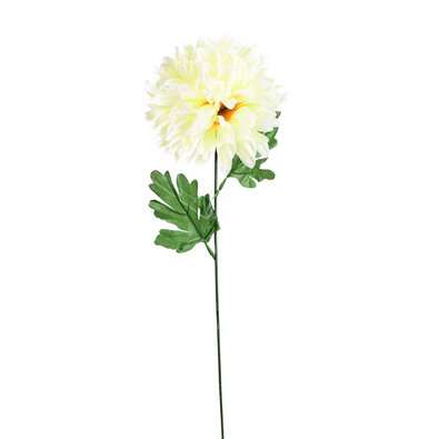 Umelá kvetina Chryzantéma 50 cm, sv. žltá