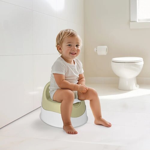 Dolu nočník s odnímateľným vekom, svetlozelená, 23 x 38 x 29 cm