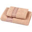 Zestaw Strook ręcznik i ręcznik kąpielowy brązowy, 70 x 140 cm, 50 x 100 cm