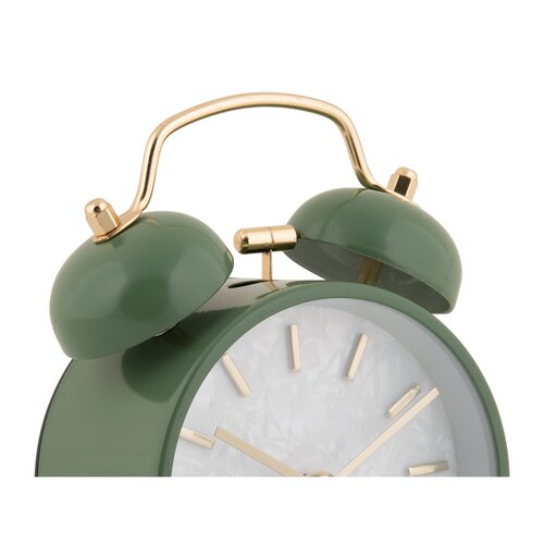 Karlsson 6009DG dizajnový budík zelený, priemer 12cm