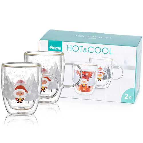 4Home Termo sklenice Mug Santa Hot&Cool 270 ml,  2 ks