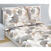 Bellatex Baumwollbettwäsche Ginkgo Beige, 140 x 200 cm, 70 x 90 cm