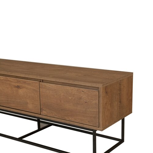 Televizní stolek Milo Walnut and Black I