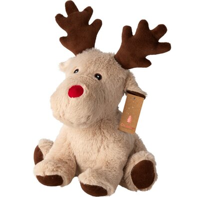 Rénszarvas ajtóütköző bézs, 26 cm