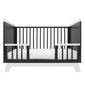 New Baby Crib Marcus, negru/alb