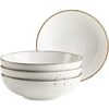 Mäser Set de 4 boluri Pintar Alb maro puncte 22 cm