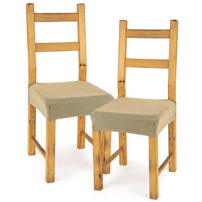 4Home Večnamenski prevlek za sedež na stol Comfortbež, 40–50 cm, komplet 2 kos