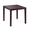 Kerti asztal Ratan Lux, 73 x 75,5 x 75,5 cm, wenge