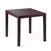 Stół ogrodowy Ratan Lux, 73 x 75,5 x 75,5 cm, wenge