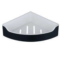 Raft de colț AQUALINE SB209 Samba pentru duș, 21,8x 6,3 x 21,8 cm, negru