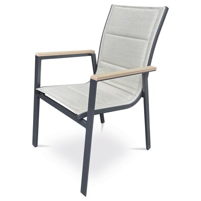 Autronic Záhradná stolička, hliník, textil,béžová, A ZC-S1110 BK