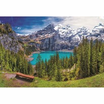 Trefl Puzzle Jezero Oeschinen, Alpy 1500 dílků