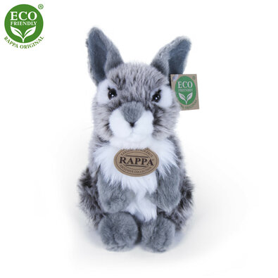 Rappa Pluszowy królik stojący szary, 20 cmECO-FRIENDLY