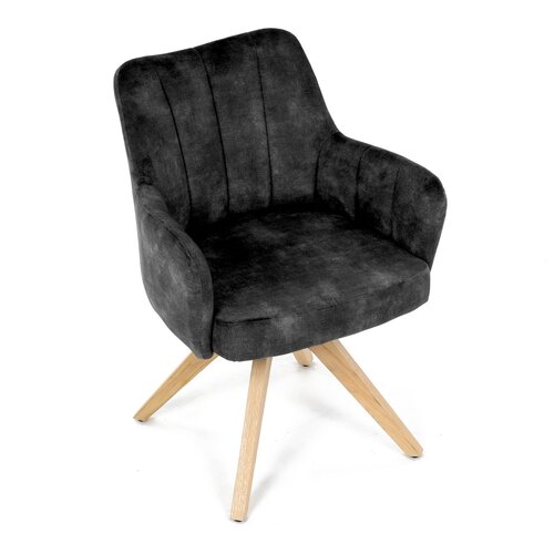 Set de scaune de sufragerie HC-D7188 BK4, 2 buc.